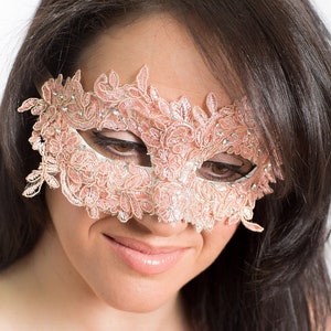 Womens mask Rose Pink lace mask pink masquerade mask wedding mask party mask prom masks Womens Lace Masks Wedding Bridal Mask Pink Masks