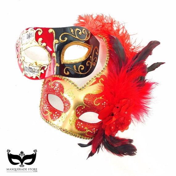 Masques de mascarade vénitiens pour les couples, Mardi Gras
