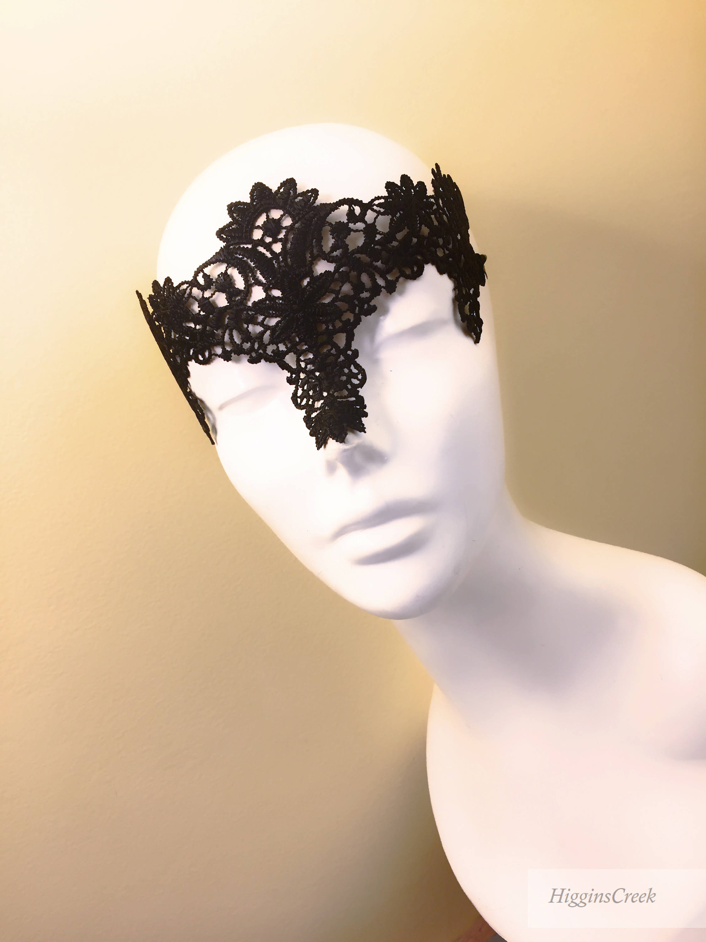 masquerade masks for eyeglass wearers, Lace masks for glass wearers, Open eye Venetian lace mask Custom color and rhinestones