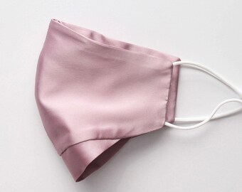 Pink SILK Mask Silk cloth mask SILK face mask Luxury Mask Cloth Mask Mulberry Silk Women Mask Men Mask Kids Face Mask