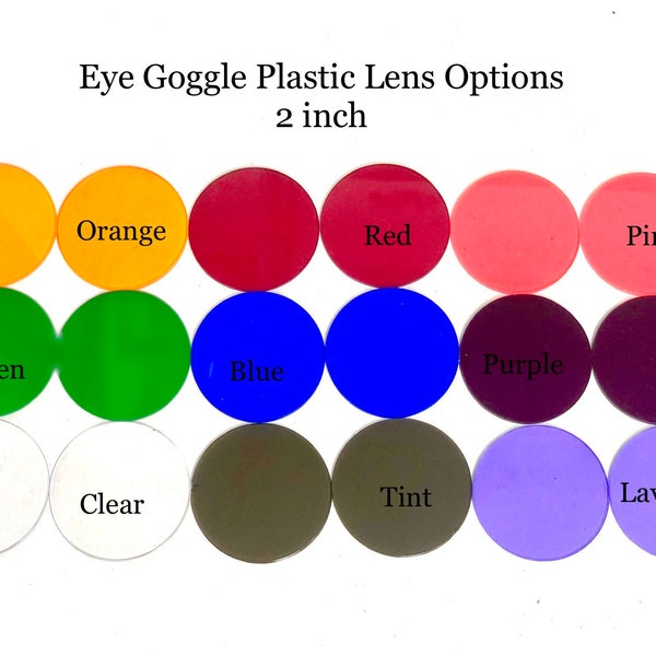 colored acrylic Lenses