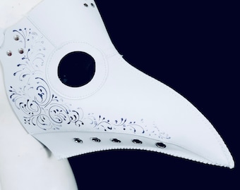 Jackdaw plague doctor mask Faux leather