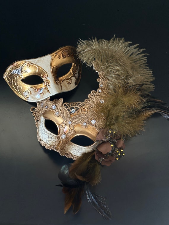 Men's Masquerade Masks Masquerade Ball Party Mask Cosplay Mask Roman  Warrior Face Mask Greek God Venetian Masquerade Mask Black Gold 