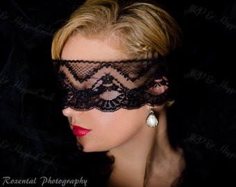 Sexy Lace tie back Masquerade Mask Sexy Lingerie Mask Black Lace Mask