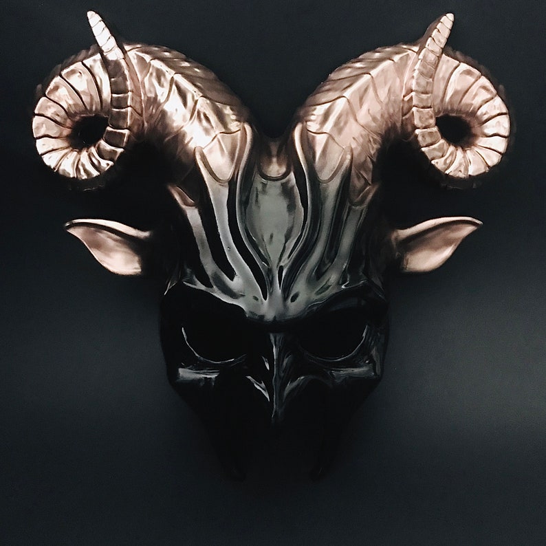 DIY Ram Horn Goat Mask l Masquerade Mask l Ram horn Mask l Etsy