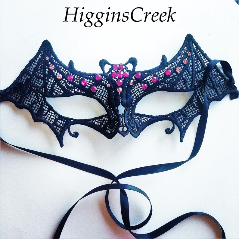 Halloween Bat Girl Costume Mask Halloween Bat Mask for Women Etsy