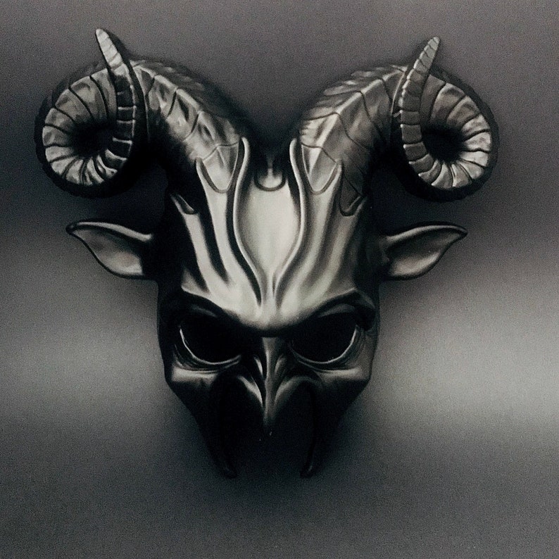 DIY Ram Horn Goat Mask l Masquerade Mask l Ram horn Mask l Etsy
