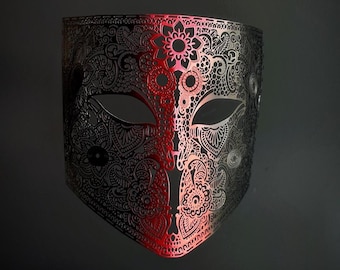 ベネチアンマスク　Bauta Ducale Black Mens Masquerade Mask Bauta Black – Masquerade Store
