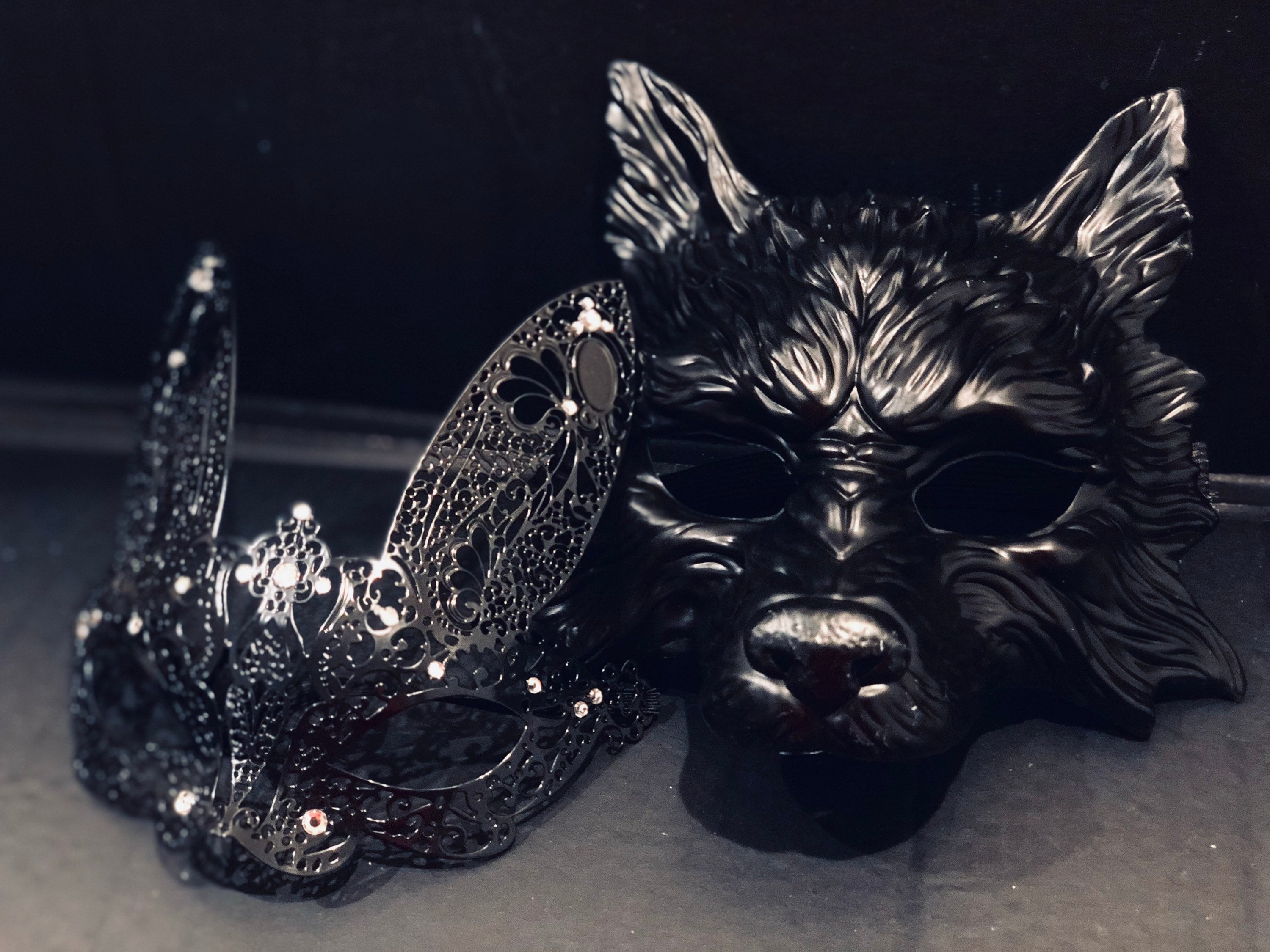 Animal Masks - Wolf Mask - Chinless Mask - MASKS Masquerade
