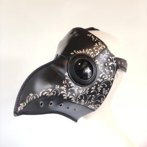 Maska Plague Doctor - Maska COSPLAY - Maska Steampunk - Strój Plague Doctor - Kapelusz Plague Doctor - Maska Plague - Halloween - Bal maskowy zdjęcie 4