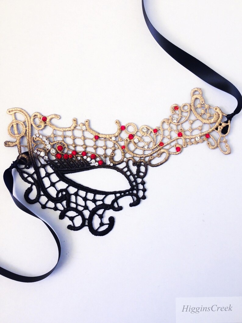 Black Lace Mask Ladies Masquerade Mask Simple Halloween Masks Etsy