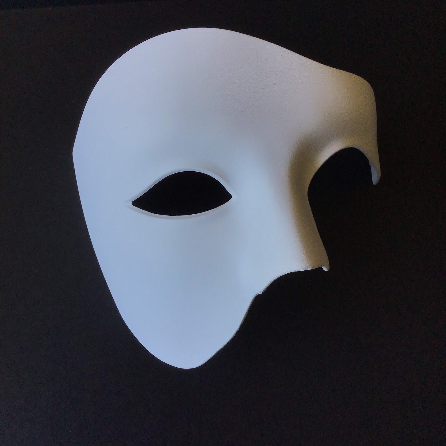 White Half Mask