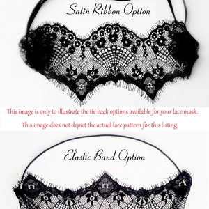 Sexy Lace Tie Back Masquerade Mask Sexy Lingerie Mask Black - Etsy