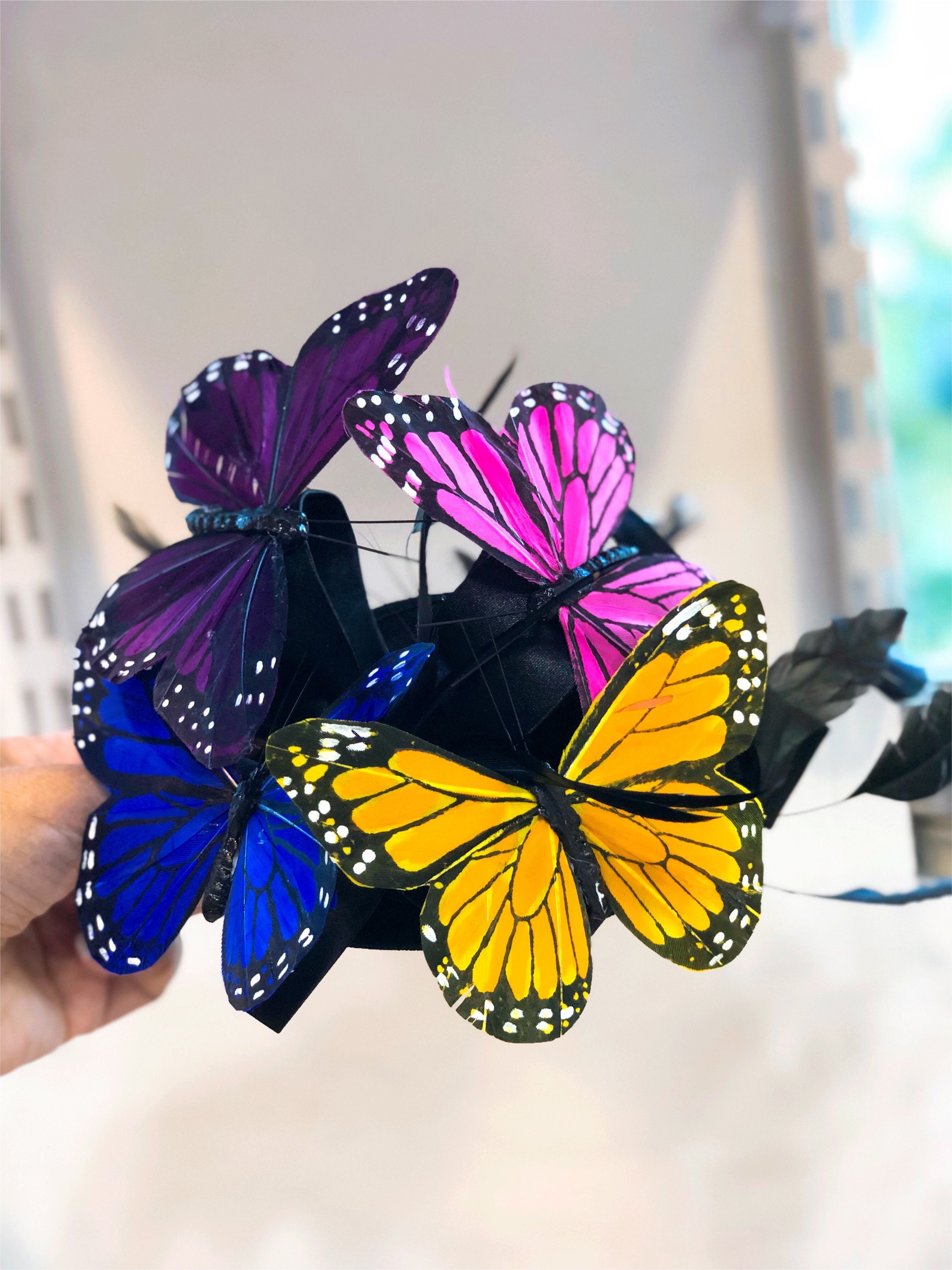 Butterfly Hatinator, Derby Fascinator Hat, Butterfly 
