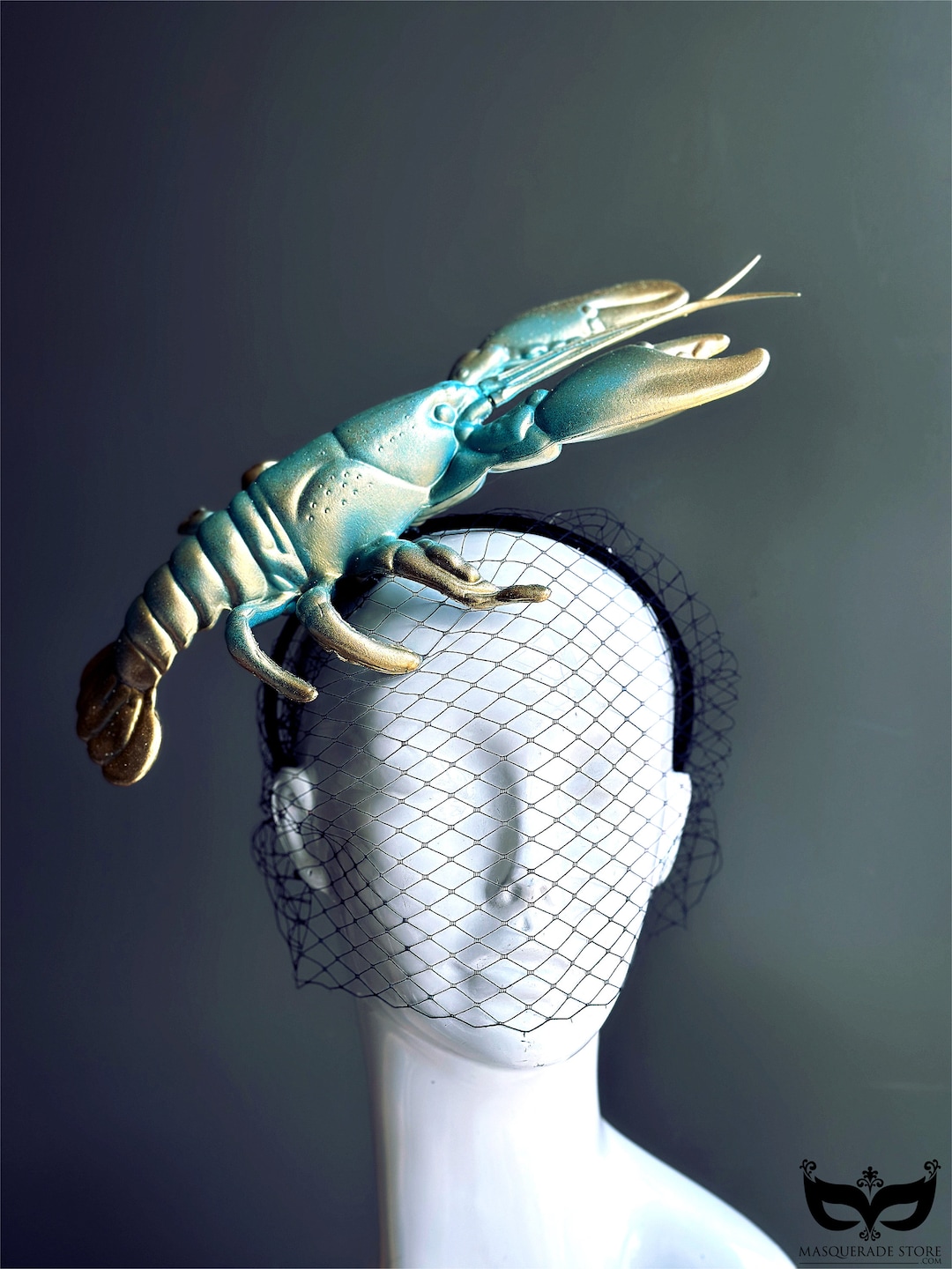 Turquoise Lobster Festival Headband, Lobster Accessory, Lobster