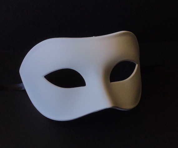 DIY masquerade masks - white DIY mask Blank mask base - bulk masquerade  masks white masquerade mask men women children - white blank mask