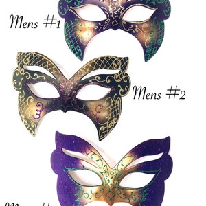 Masquerade masks Couples Mardi Gras Masks women feather Mask Mardi Gras carnival Venetian masked ball party masks men women couples image 3