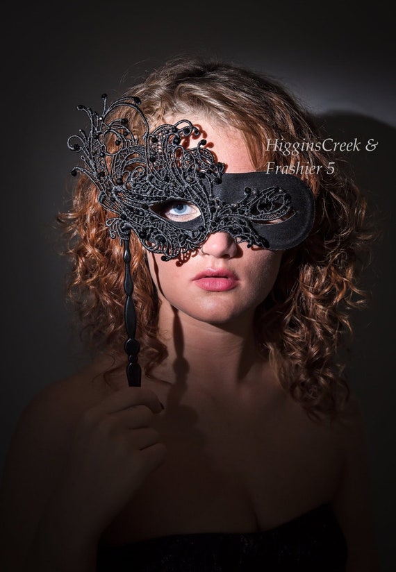 Masquerade Mask On Stick Uk
