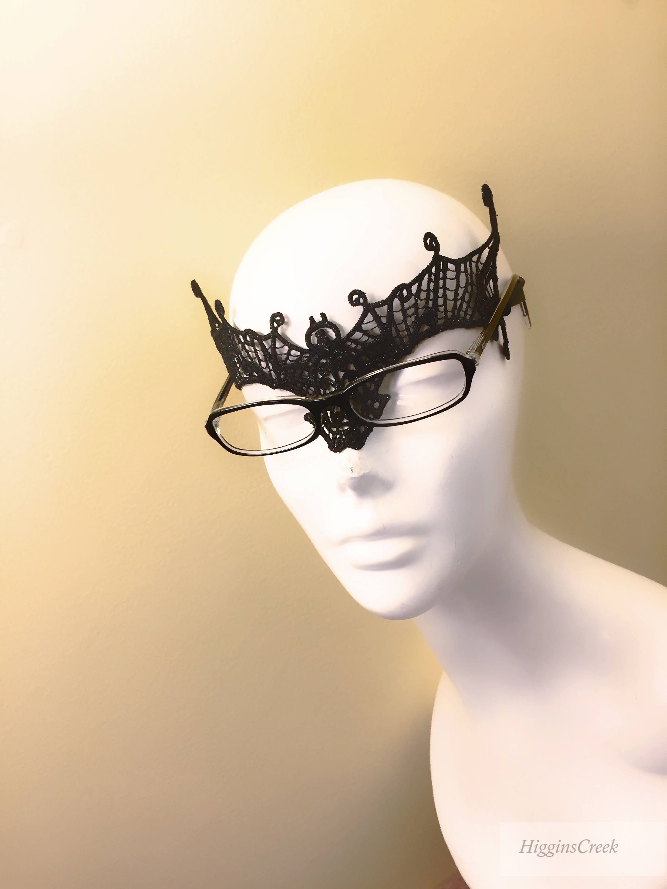 Masks for eyeglasses Masquerade Mask for eye glass wearers Etsy