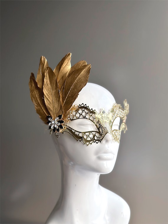 Gold Metal Masquerade Mask Gold Metal Masquerade Mask