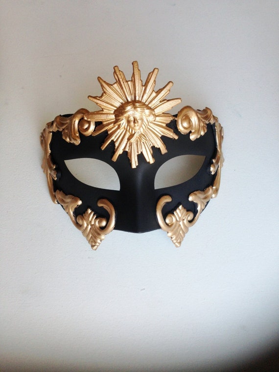 Greek God of the Sun Masquerade Mask, Louis XIV Sun Emblem Mens Venetian  Masks, Mask for Palace at Versailles 