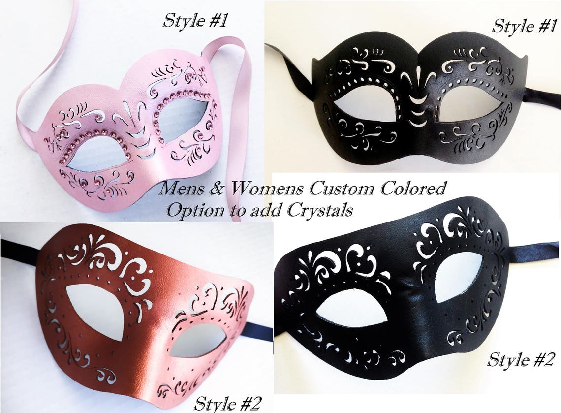 Mens Eyeglass Wearer Masquerade Mask for Eye Glasses Faux Etsy