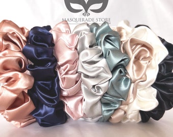 Hair scrunchie MULBERRY SILK 22mm silky scrunchie, scrunchie, scrunchies Silk Hair Scrunchies Smooth Hair 3.5 Cm Scrunchies