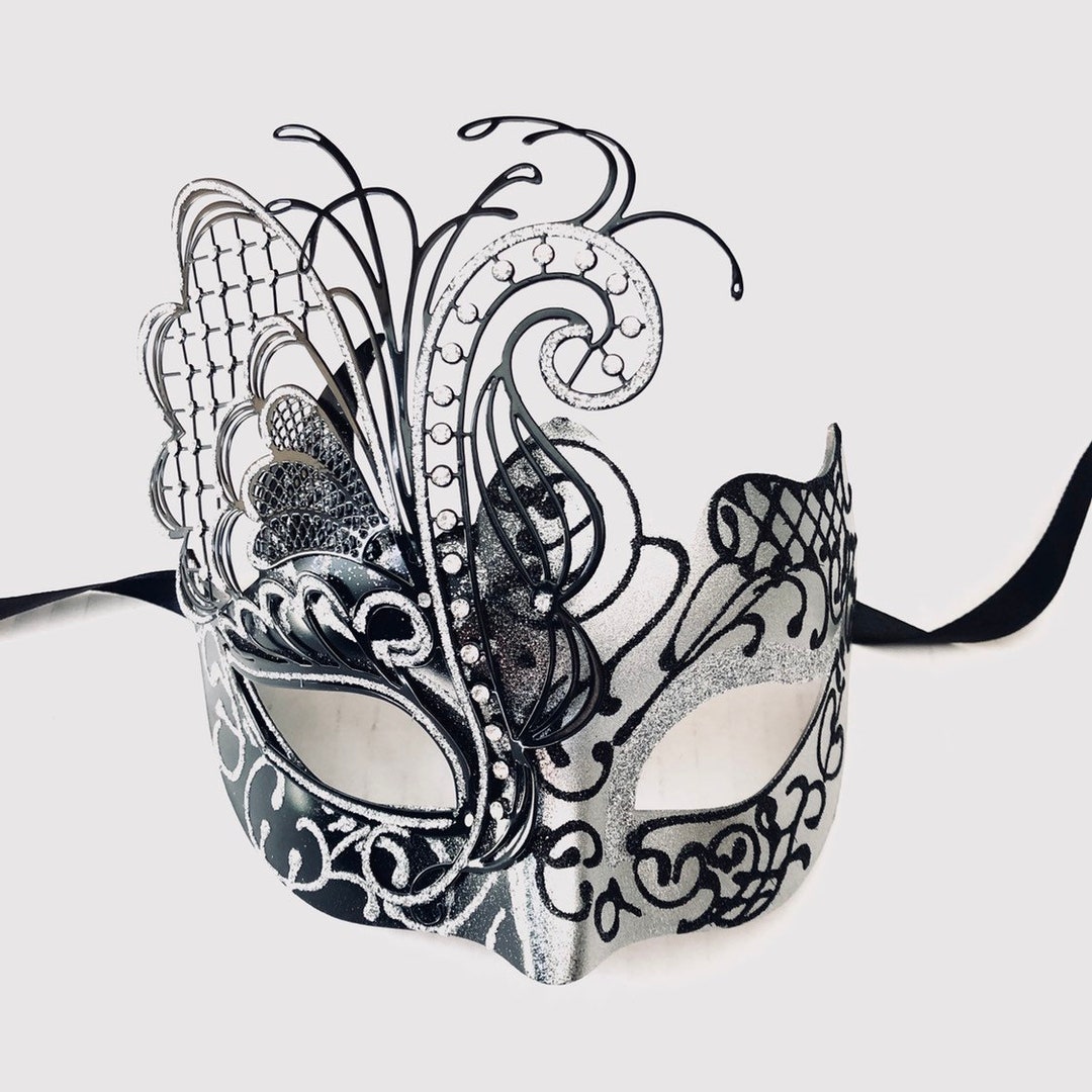Black Silver Masquerade Mask Women High Quality Masquerade Ball Masks