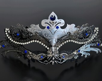 Blue Masquerade Mask Women High Quality Masquerade Ball Masks With