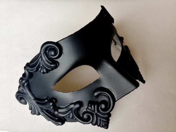 Warrior God Metallic Masquerade Eyemask Adult Black Warrior God Metallic Masquerade Eyemask Adult Black