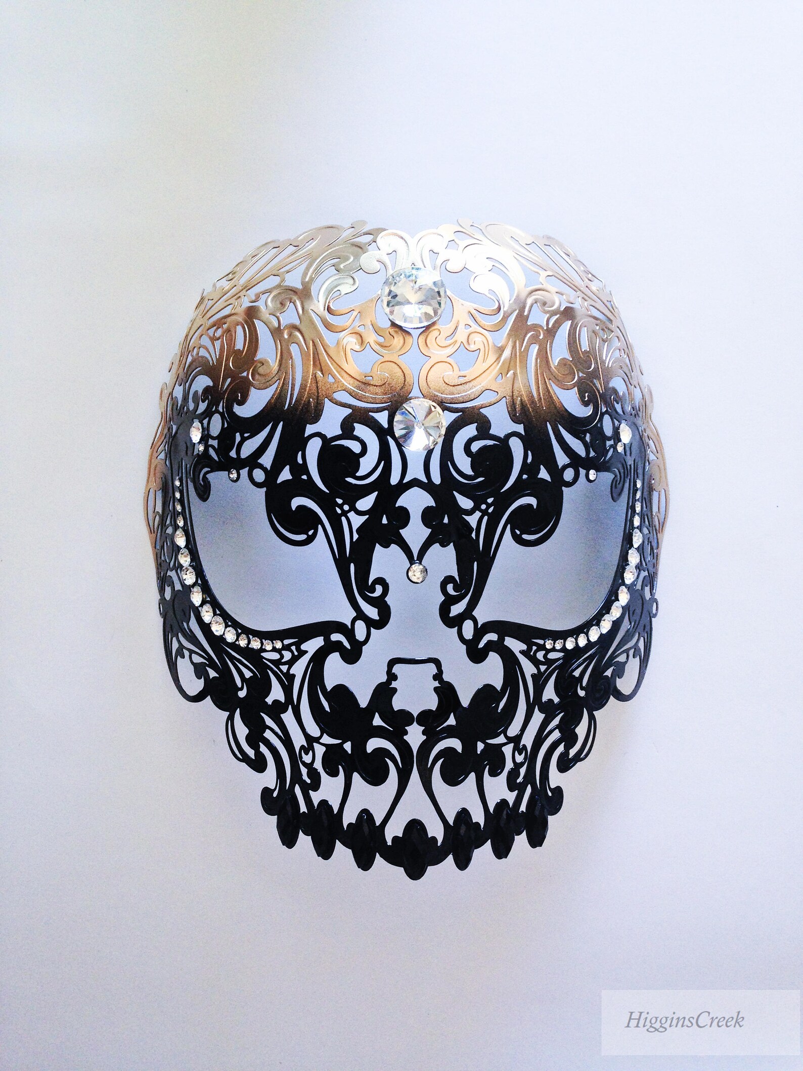 Masquerade Mask Men Steampunk Skull Mask Black Skull Masks Etsy