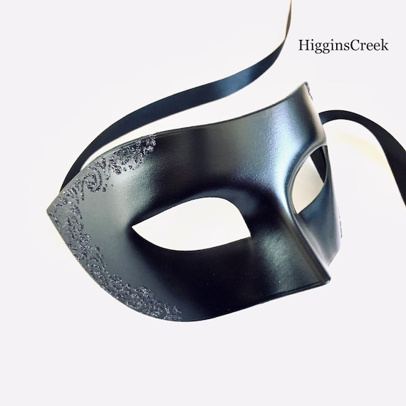 Silver Simple & Elegant Masquerade For Men Mask Costume Prom Party
