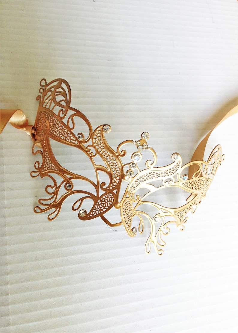 Luxury Masquerade Mask Womens Masquerade Masks Gold Etsy