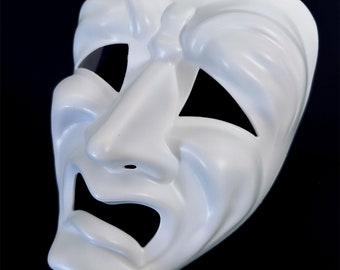 White Tragedy DIY Mask –  Theater Drama Face