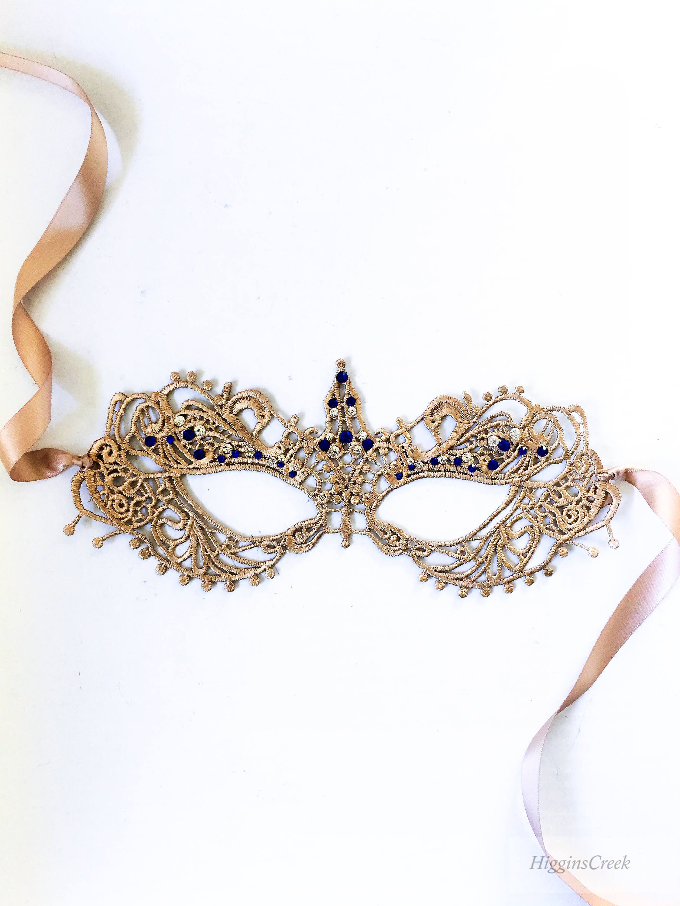 Womens lace mask womens masquerade mask Gold lace mask with Etsy