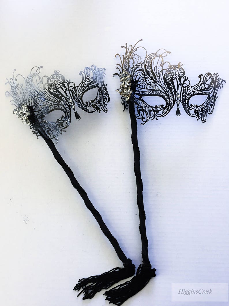 Women Masquerade Masks Women Stick Masks Handheld Masks With Etsy Ireland
