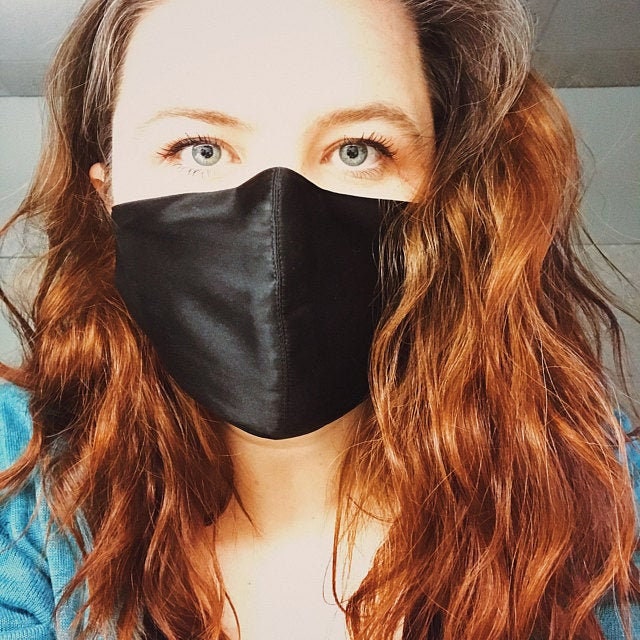 Silk Satin face mask women luxury fabric face mask popular Etsy 日本