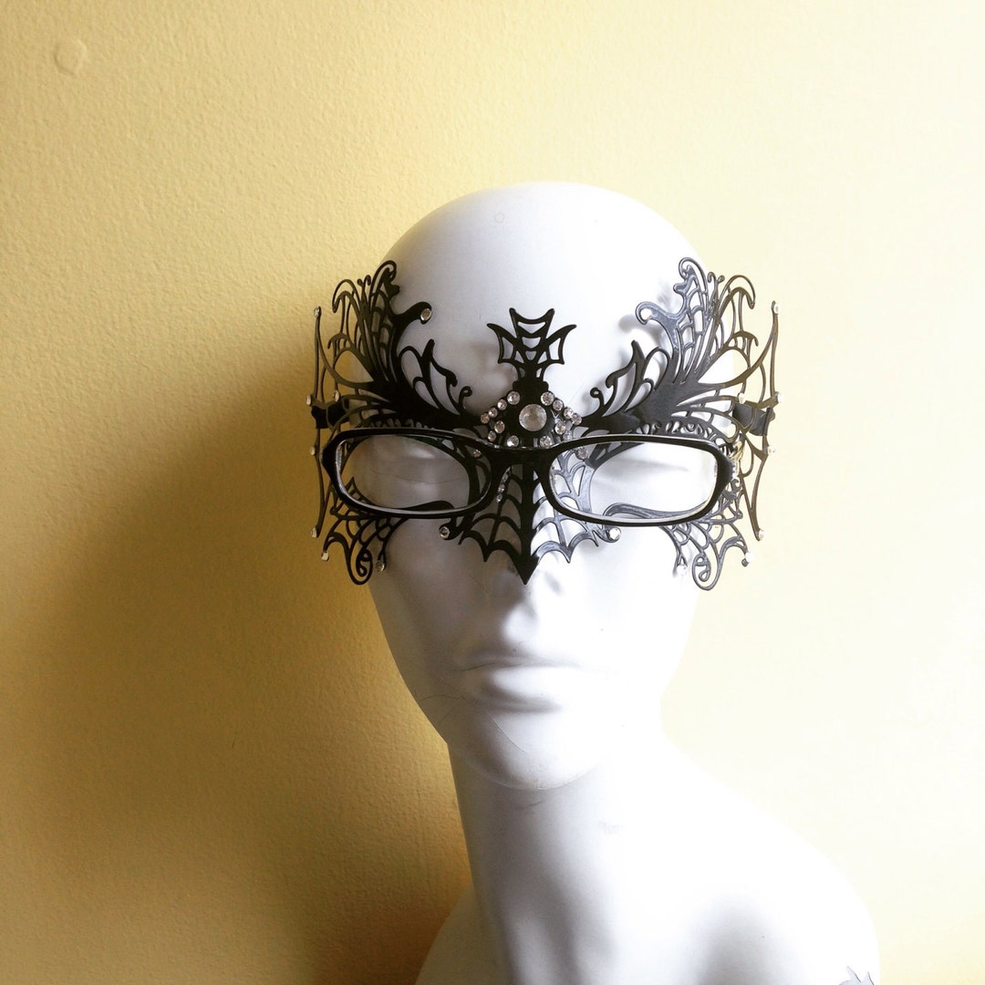 Women's Masquerade Mask to Wear With Glasses, Halloween Masks to Wear