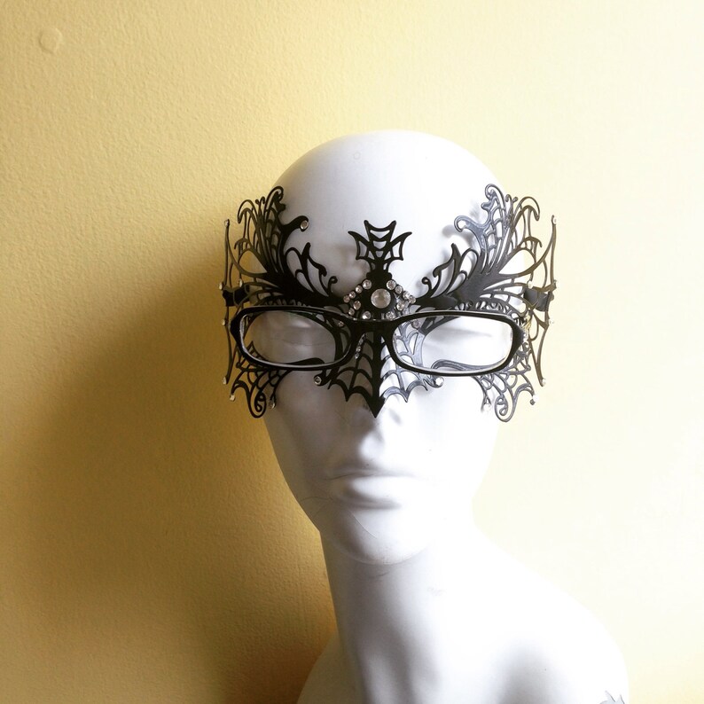 Black Widow Mask for Eyeglasses Mask for Eyeglass Wearers Etsy