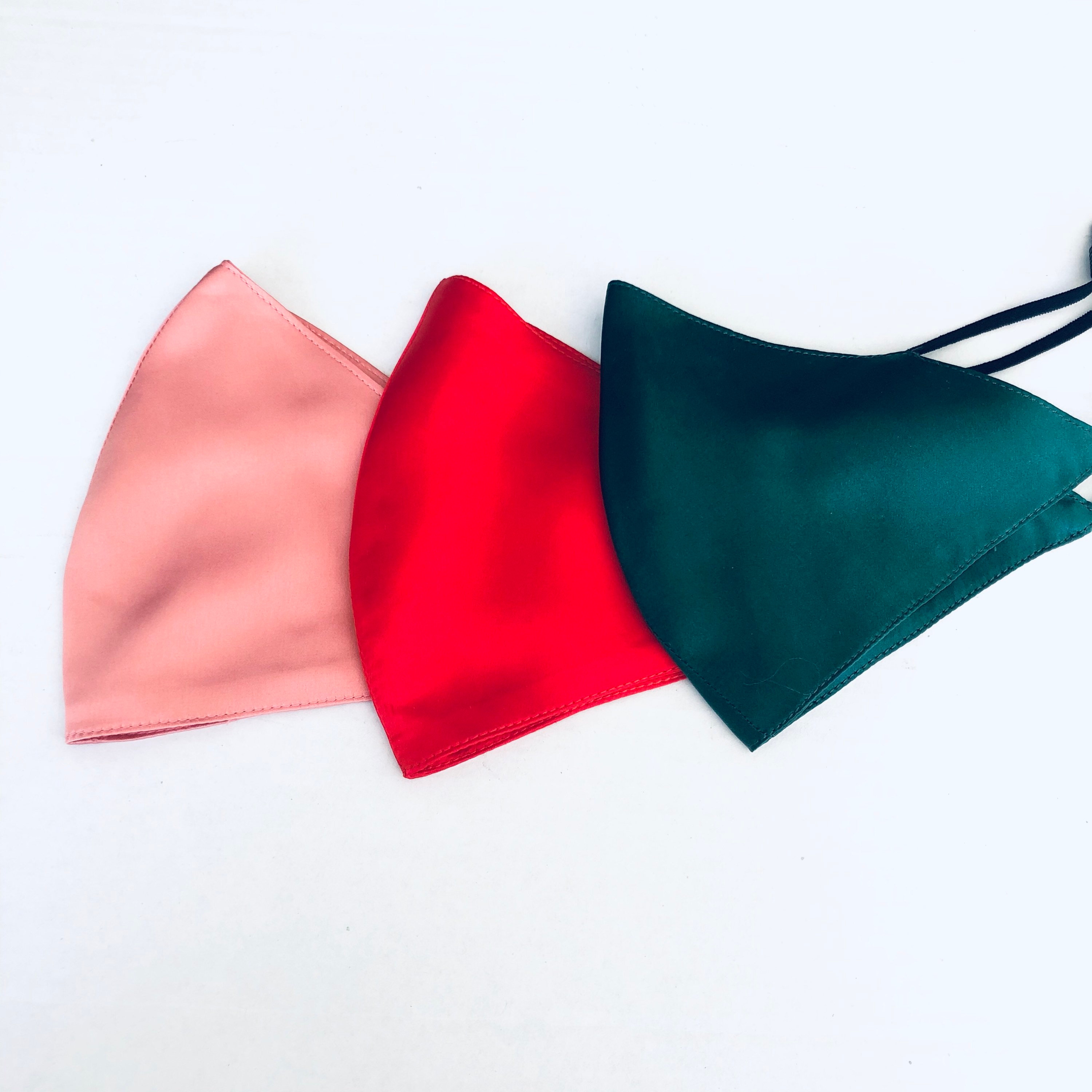 Rose Gold satin mask Nude Face Masks Silk Satin face mask Etsy