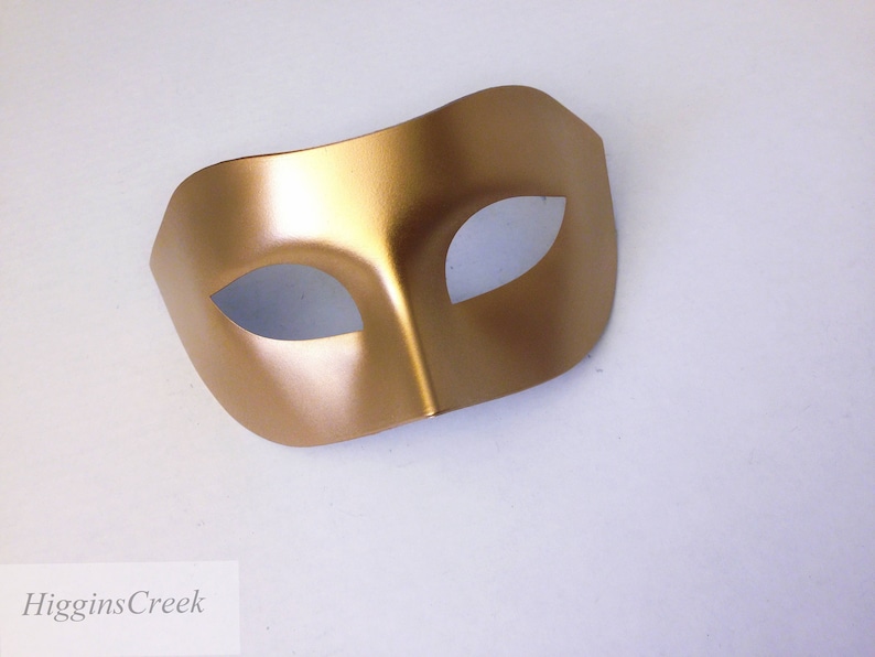 Gold mens masquerade mask DIY l Gold venetian masks l new years eve mask l elegant Mens mask l halloween party masks image 1