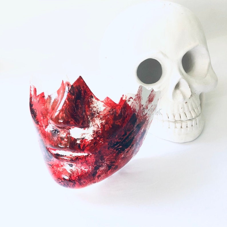 Purge Mask Halloween Mask masquerade mask Bloody mask bloody skull Mask Halloween Skull Mask, Purge Mask, Blood Red Skull Men DIY Mask 