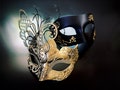 Couples masquerade mask pair, his and her Gold/Black - wedding, Prom Mask, new year eve party Masquerade Ball Masks