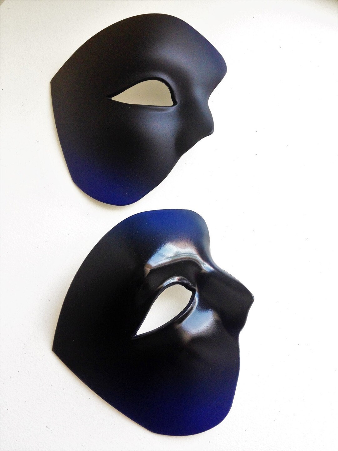 Black Blue Half Face Masquerade Mask – Venetian Style Costume Mask for ...
