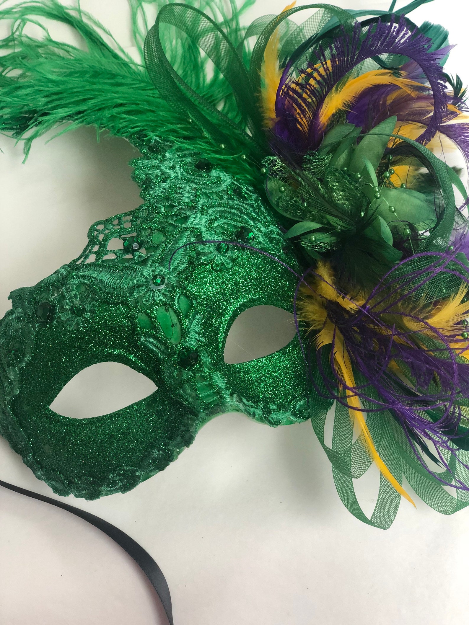 Mardi Gras Women Mask Masquerade Mask With Veil and Etsy