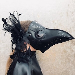 Kinder Pest Arzt Maske schwarz Pest Hut Kinder Cosplay Kunstleder Pest Maske Vogel Maske Tiermaske Halloween Maske Kinder Plage Kostüm