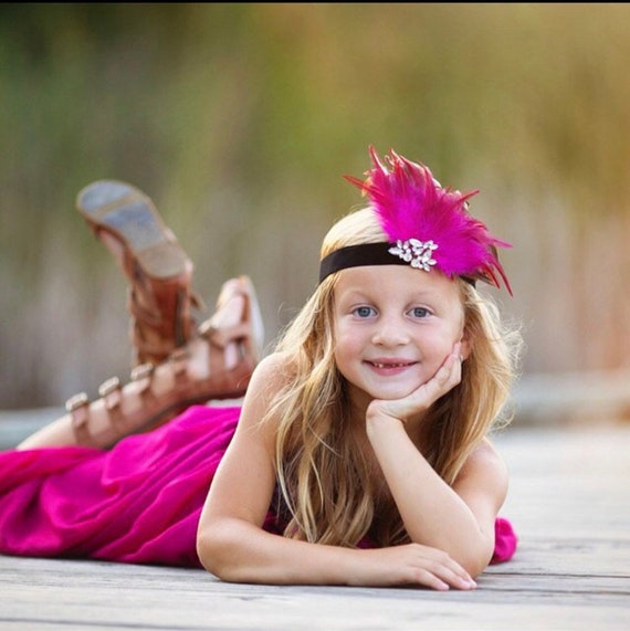 Flapper Headband Adult Pink Flapper Headband Adult Pink