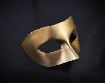 Gouden maskerademasker – klassiek feestmasker voor heren