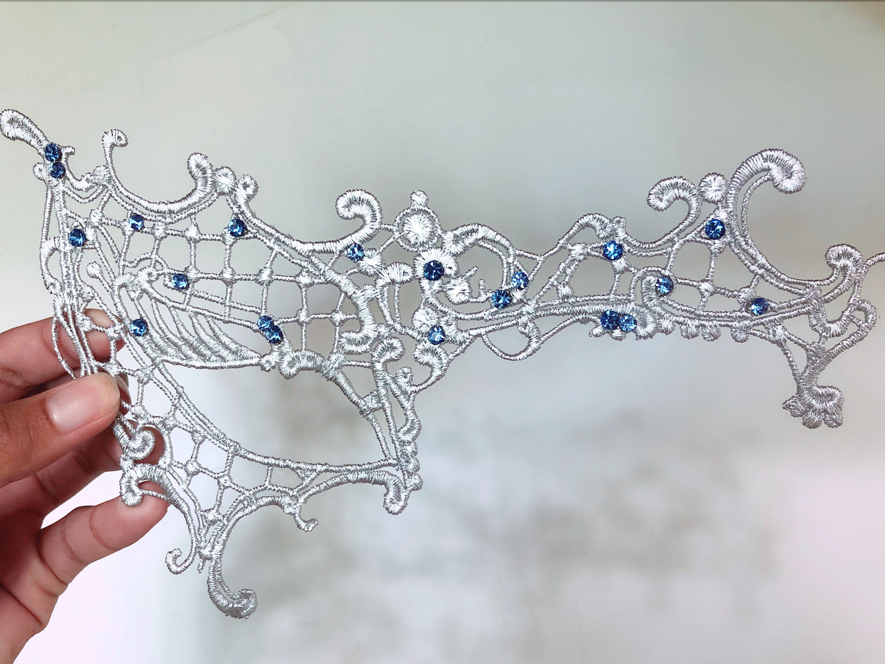 Lace Mask for Women Silver Masquerade Mask Masked Ball Venetian Mask Party Mask