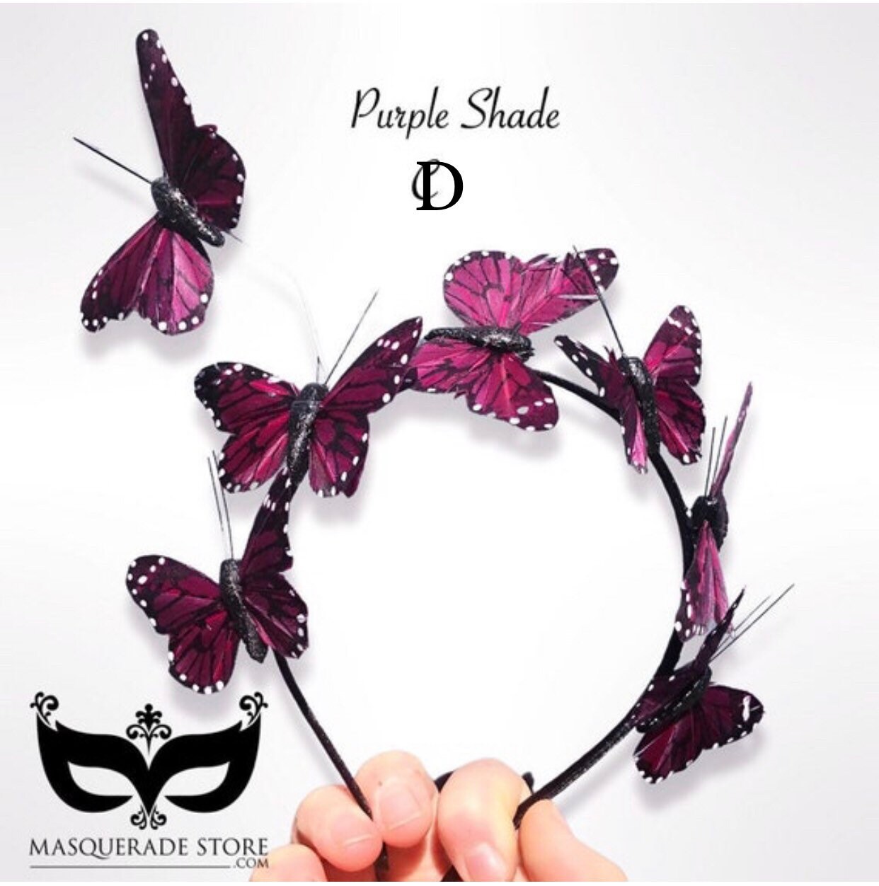 253. NEW The Purple Emperor Butterfly Brooke Shade Exclusive Headband BUTTERFLY HEADDRESS HEADBAND main image 3